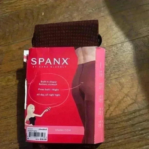 Spanx Patterned Shaping Footed Tights, Size A‎ - Picture 2 of 5